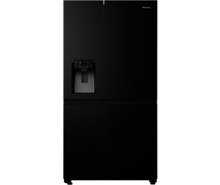 HISENSE side-by-side koelkast blacksteel look RS818N4IFD
