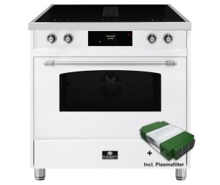 ELEMENTI DI CUCINA fornuis met afzuiging IC9034-WT-IX-S
