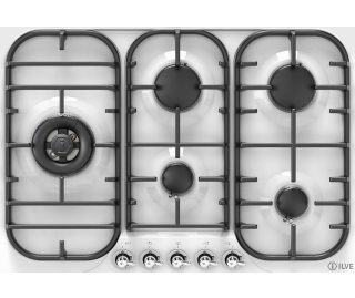 ILVE kookplaat inbouw gas wit HCB70SDN/WH