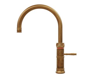 QUOOKER kokend water kraan Classic Fusion Round Messing patina