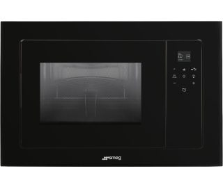 SMEG magnetron met grill inbouw zwart FMI120N2