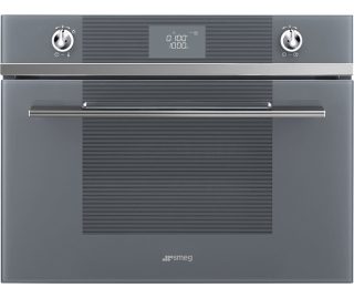 SMEG magnetron met grill inbouw zilver SF4102MS
