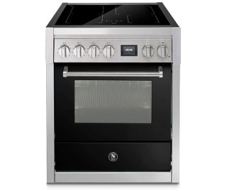 STEEL fornuis inductie Genesi GQ7S-4I nero