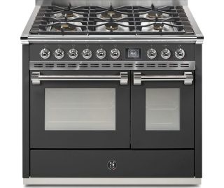 STEEL fornuis gas Ascot AQ10SF-6W Antraciet