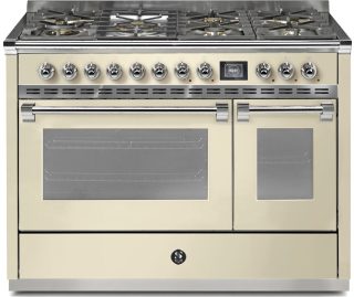 STEEL fornuis gas Ascot AQ12SF-6M Crema