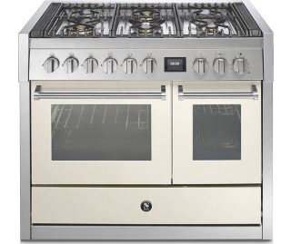 STEEL fornuis gas Genesi GQ10SF-6W Nuvola