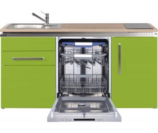 STENGEL minikeuken DESIGNLINE MDGG 170 in kleur (koelkast, vaatwasser, vitrokeramische kookplaat)