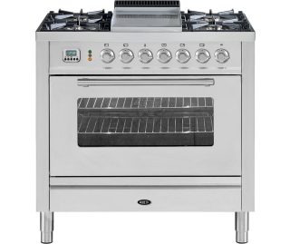 BORETTI fornuis rvs VFP93IX DF Dual Fuel