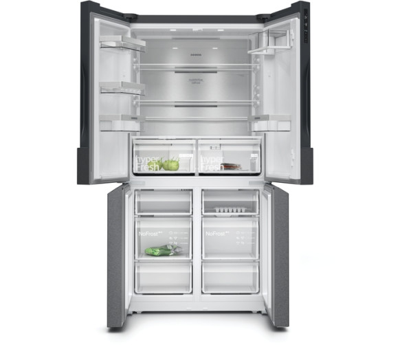 Siemens KF96NAXEA side-by-side koelkast - black inox-antifingerprint 