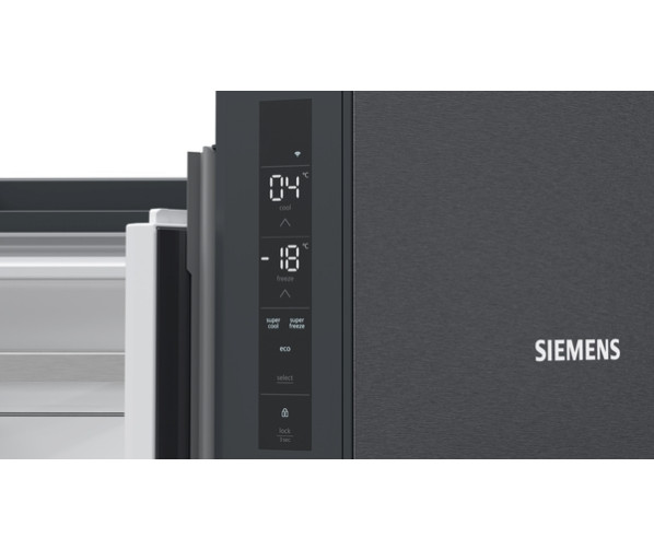 Siemens KF96NAXEA side-by-side koelkast - black inox-antifingerprint 