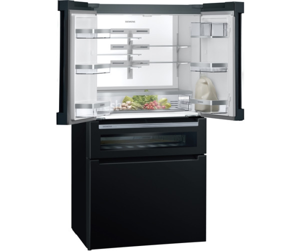 Siemens KF96RSBEA French door koelkast - zwart - met wijnzone