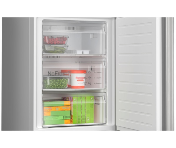 Bosch KGN367LDF vrijstaande koelkast rvs-look