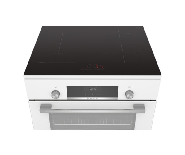 Bosch HLS59D321 inductie fornuis - wit - 60 cm.