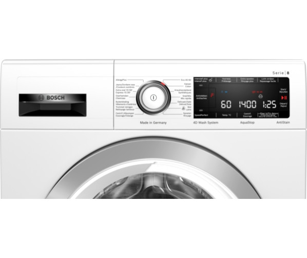 Bosch WAV28M09FG wasmachine met AntiVlekken en energieklasse A