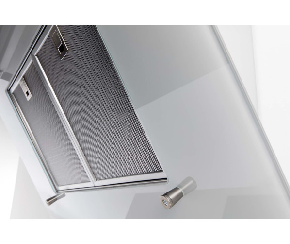 Novy 7859 wand afzuigkap schuin - wit