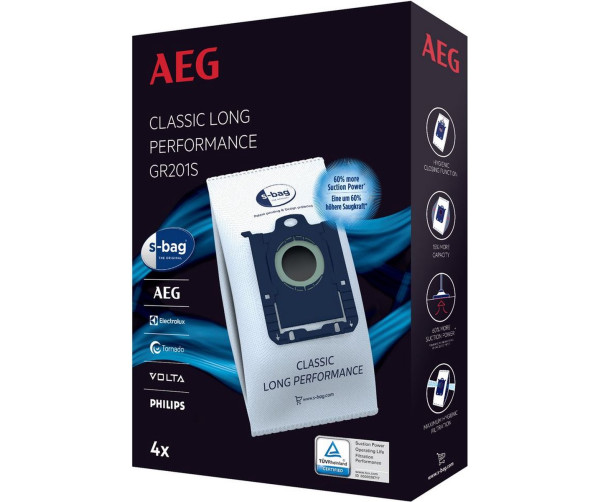 Aeg GR201SM - S-bas stofzuigerzakken - 12 stuks