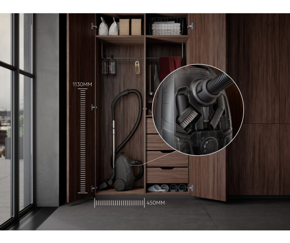 Aeg AB51C2DR stofzuiger met stofzak en parketborstel - rood