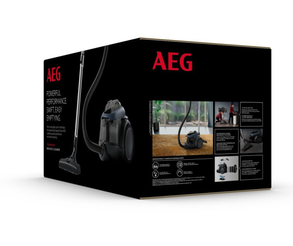 AEG AL61C3DB blauwe stofzuiger zonder stofzak