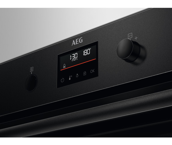 AEG BPB331061B inbouw oven - zwart - pryolyse