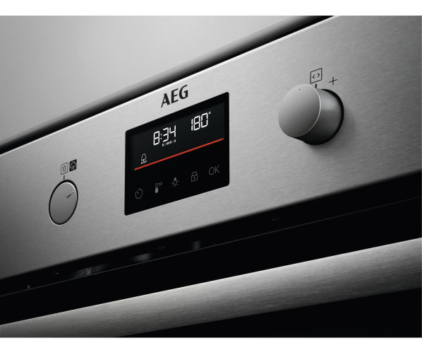 AEG BPB355061M inbouw oven - rvs - SteamBake - pyrolyse