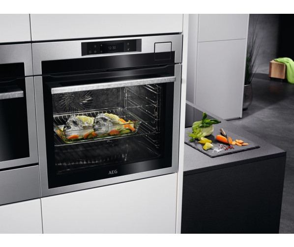 AEG BSE798280M inbouw rvs oven met SteamPro