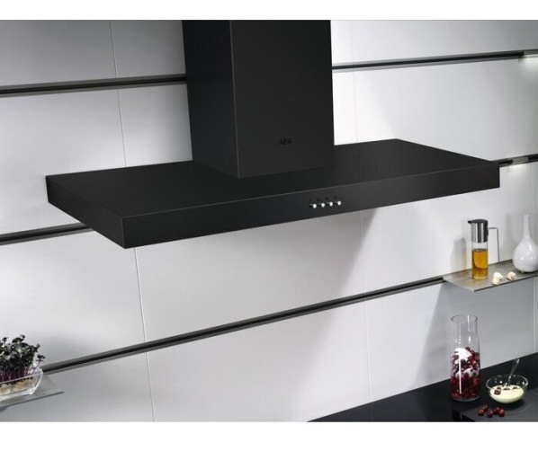 AEG DBE3951R wand afzuigkap - mat zwart - 90 cm.