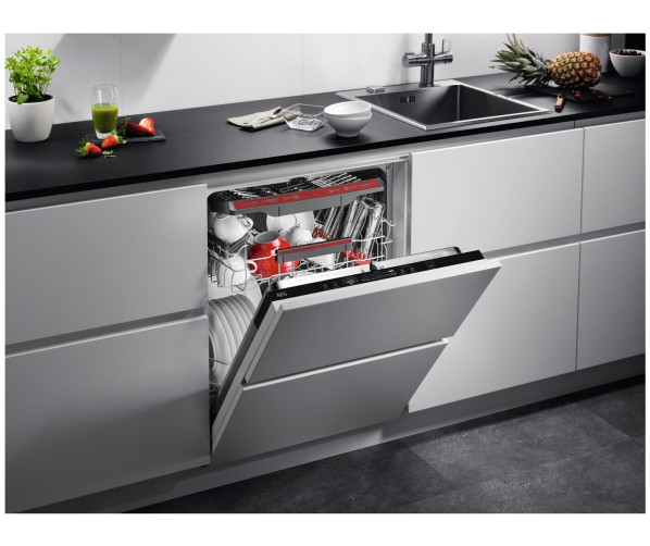 AEG FSB64907Z inbouw vaatwasser met 44 dB en MaxiFlex besteklade