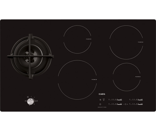 Aeg HD955100NB kookplaat inductie met gas wokbrander