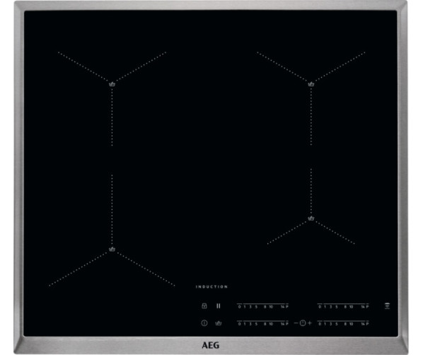 AEG IAE64411XB inbouw inductie kookplaat - 60 cm. breed - rvs rand