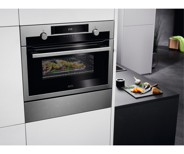 AEG KME565060M inbouw oven met magnetron - rvs