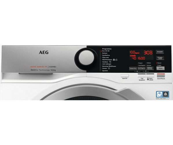 AEG L8WENS06C was/droogcombinatie met ÖKOMix - 10 kg. trommel