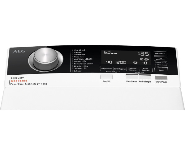 AEG LTR87ULM bovenlader wasmachine met energieklasse A label