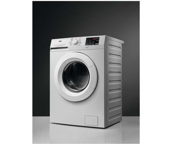 Aeg LWF62842 was/droogcombinatie met 8 kg. trommel en 1600 toeren
