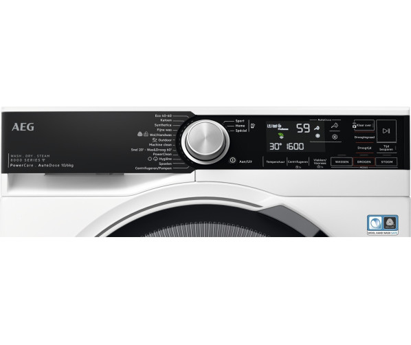Aeg LWR8716AD6 was/droogcombinatie met HomeConnect en AutoDose