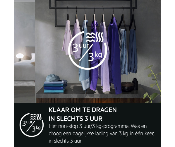 Aeg LWR9706C8 was/droogcombinatie met 10 kg. vulgewicht