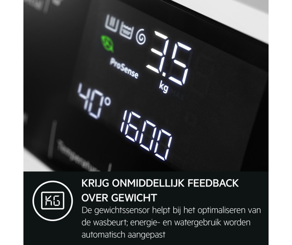 Aeg LWR9706C8 was/droogcombinatie met 10 kg. vulgewicht
