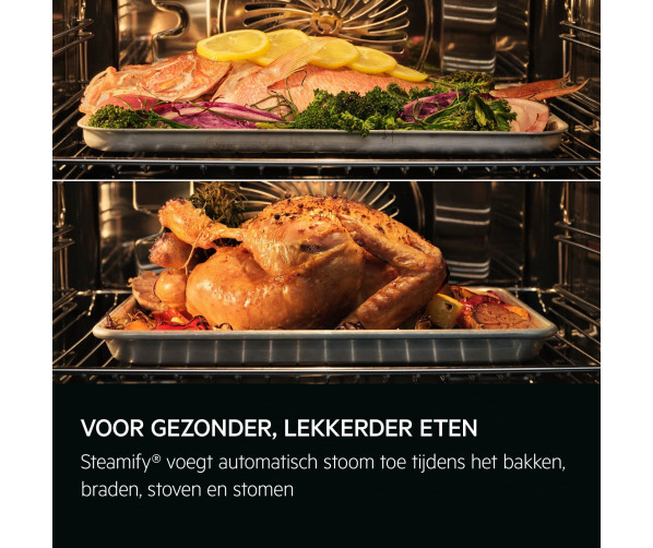AEG TP8SB73FAT inbouw oven met SteamPro Sous-Vide, Wifi en kernthermometer