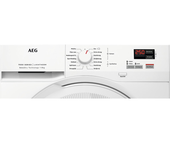AEG TR718L2Z zuinige warmtepomp droger - wit