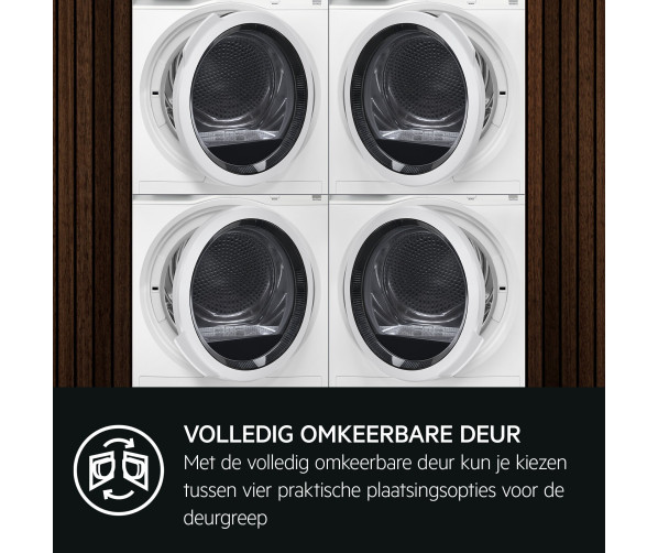 AEG TR738AT4B energie zuinige warmtepomp droger - wit