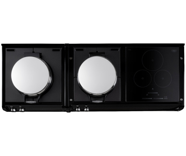 Gietijzeren oven met draaiknoppen en timer voor nauwkeurige temperatuurregeling AGA ER3 170