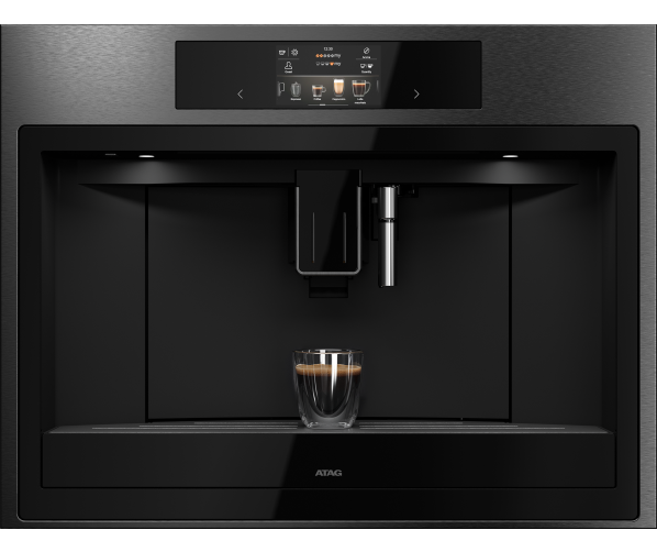 Atag CM8412D inbouw koffiemachine - blacksteel