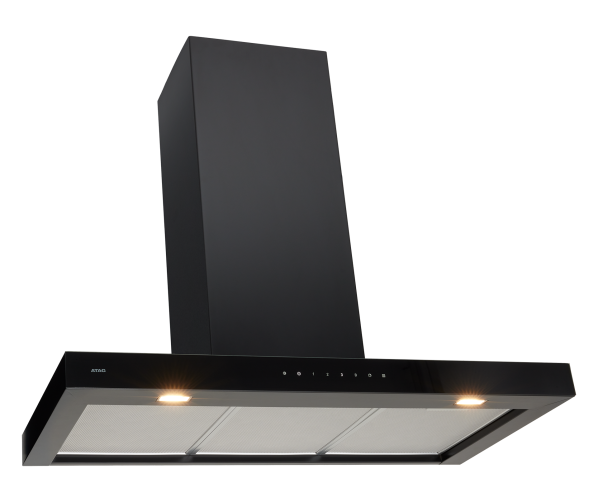 Atag WS90292IM wand afzuigkap - zwart - 90 cm. breed
