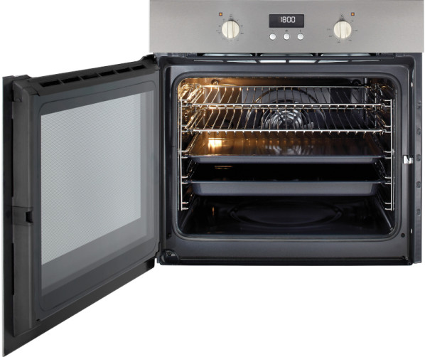 De Atag OX6411LLN is een linskdraaiende inbouw oven