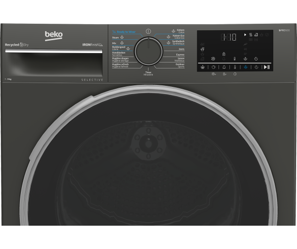 beko b3t6923m2 9kg warmtepompdroger met optisense sensor en 15 programma’s