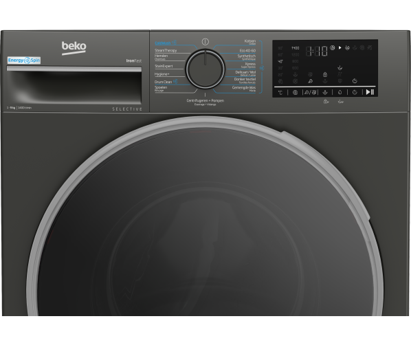 Voorlader Beko B3WM49410M2 – 15 programma’s inclusief Xpress 14 minuten
