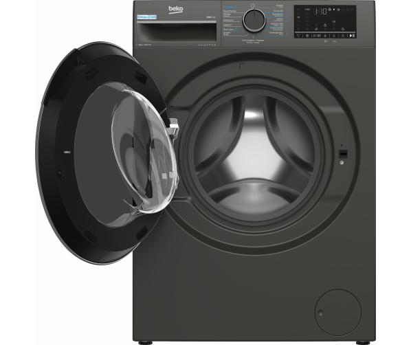 Grote deuropening Beko B3WM49410M2 voor eenvoudig vullen van de was