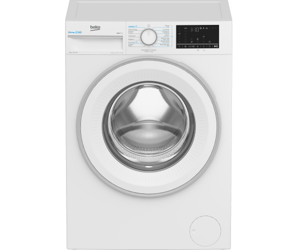 Beko B3WM49410W2 vrijstaande wasmachine 9 kg wit vooraanzicht