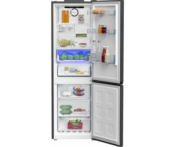Beko B7RCNE367HG vrijstaand koelkast - grijs