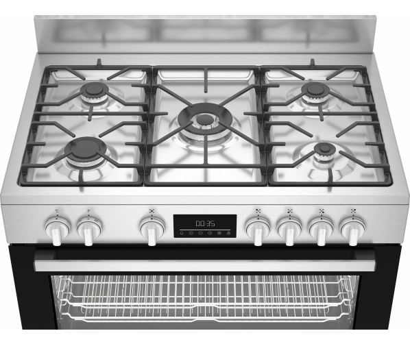 Beko BGM11227EXN vrijstaand fornuis - roestvrijstaal
