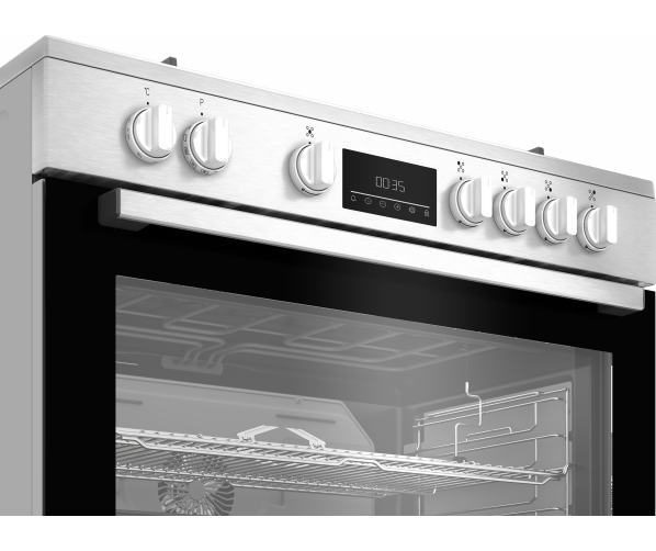 Beko BGM11227EXN vrijstaand fornuis - roestvrijstaal
